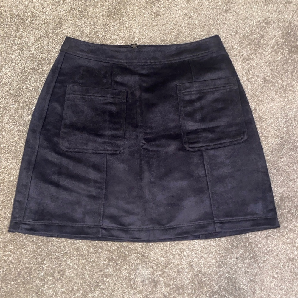 Grey Velvet Skirt